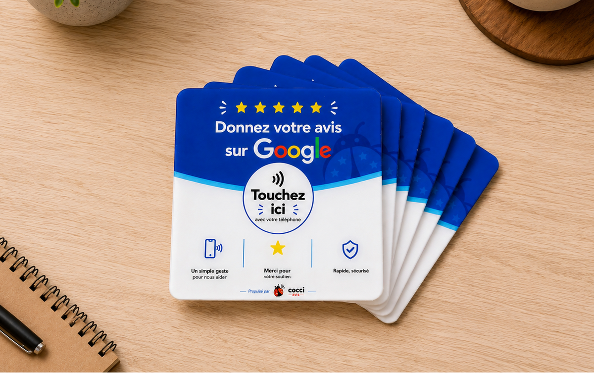 ⭐️ Lots Plaques Avis Google NFC